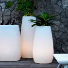 Jardinière Vase en Plastique Lumineux, Design en 3 Tailles - Pandora par Myyour Viadurini