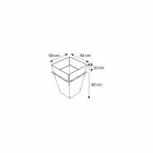 Vase Autoportant en Verre et Panneaux Interchangeables 3 Dimensions - Ghenna Viadurini