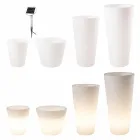 Pot lumineux LED multicolore ou solaire pour jardin ou salon - Vasostar Viadurini