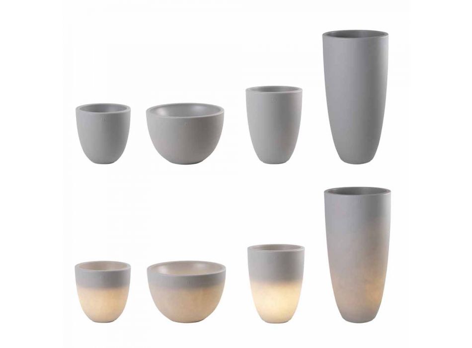Vase Illuminé Extérieur Et Intérieur Design Moderne En Plastique Coloré - Svasostar Viadurini
