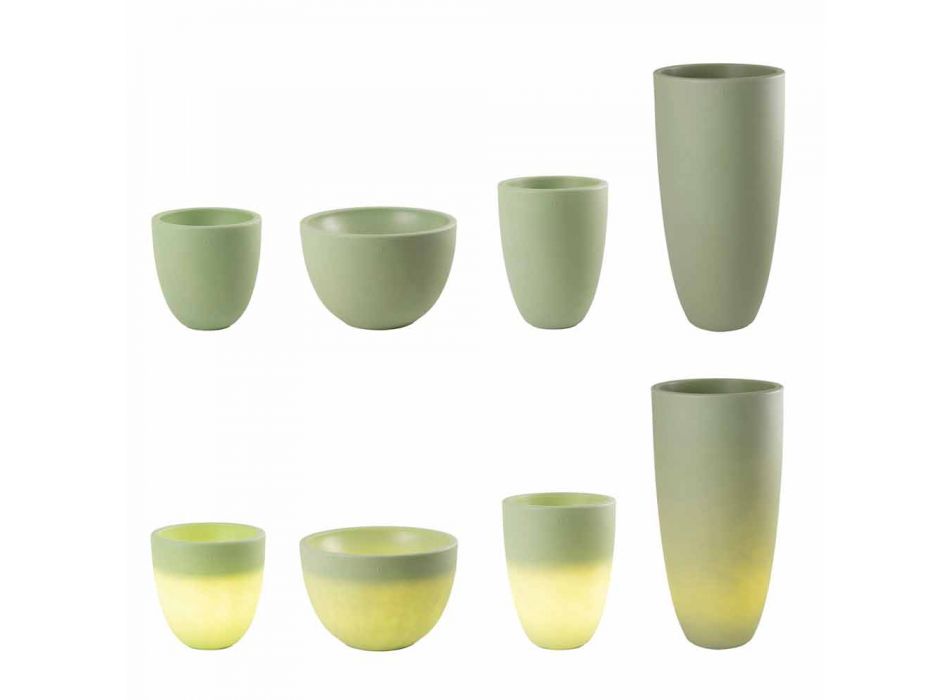 Vase Illuminé Extérieur Et Intérieur Design Moderne En Plastique Coloré - Svasostar Viadurini