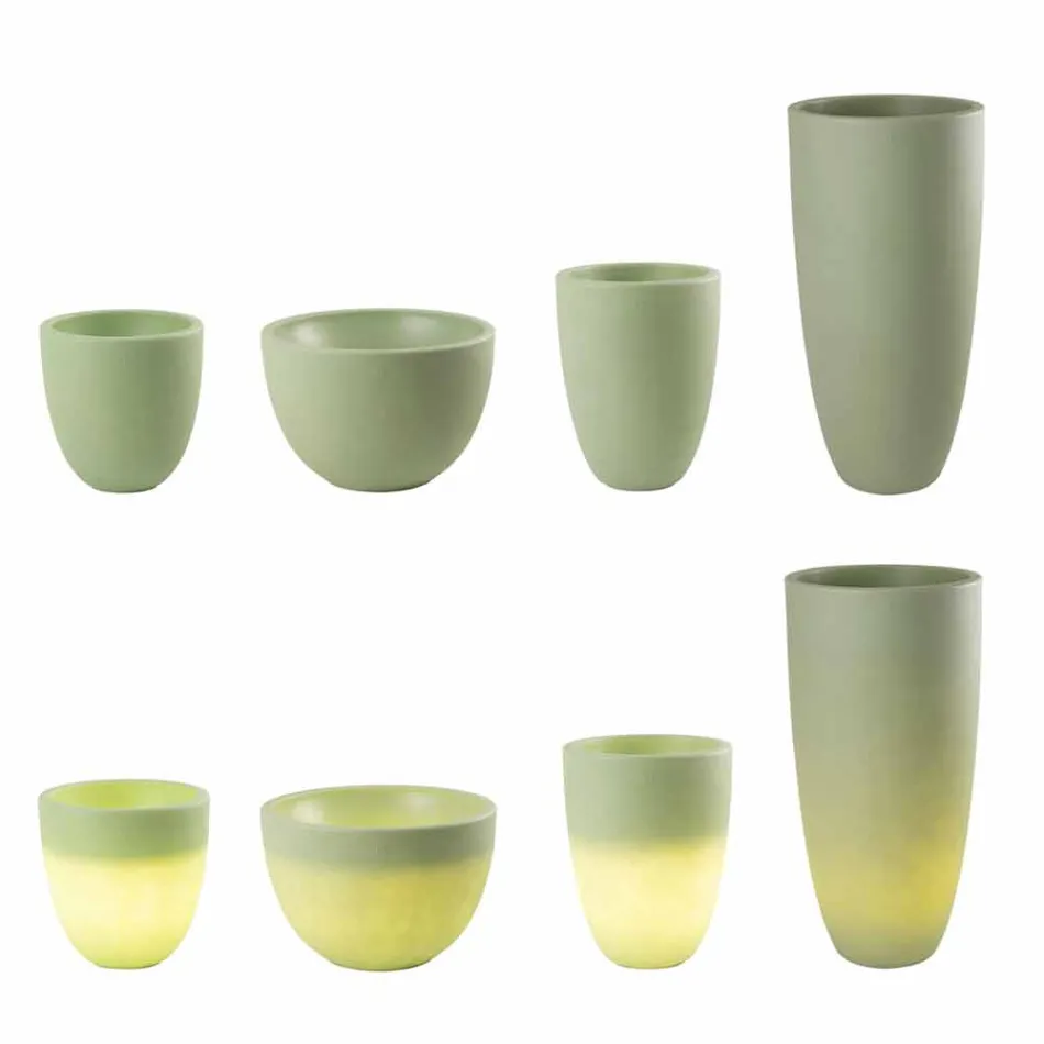 Vase Illuminé Extérieur Et Intérieur Design Moderne En Plastique Coloré - Svasostar Viadurini