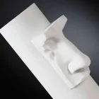 Vase en céramique blanche avec insert coloré fait à la main en Italie - Monte Viadurini