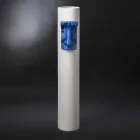 Vase en céramique blanche avec insert coloré fait à la main en Italie - Monte Viadurini