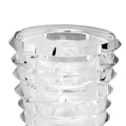 Vase en cristal au design original avec des anneaux de luxe fabriqués en Italie - Mexto Viadurini