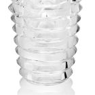 Vase en cristal au design original avec des anneaux de luxe fabriqués en Italie - Mexto Viadurini