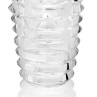 Vase en cristal au design original avec des anneaux de luxe fabriqués en Italie - Mexto Viadurini