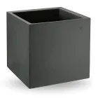 Vase en polyéthylène coloré de forme cubique fabriqué en Italie - Tonello Viadurini