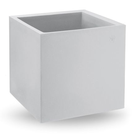Vase en polyéthylène coloré de forme cubique fabriqué en Italie - Tonello Viadurini