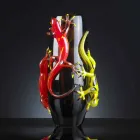 Vase en Verre Coloré avec Geckos Fabriqué à la Main en Italie - Geco Viadurini