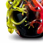 Vase en Verre Coloré avec Geckos Fabriqué à la Main en Italie - Geco Viadurini