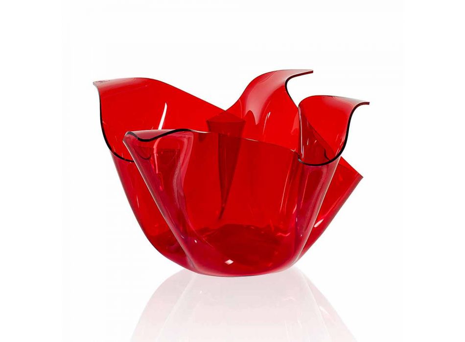 Vase interne / externe polyvalent Pina rosso, un design moderne made in Italy Viadurini