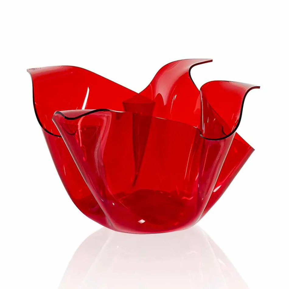 Vase interne / externe polyvalent Pina rosso, un design moderne made in Italy Viadurini