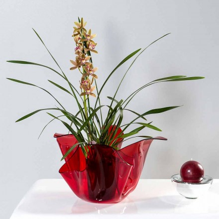 Vase interne / externe polyvalent Pina rosso, un design moderne made in Italy Viadurini