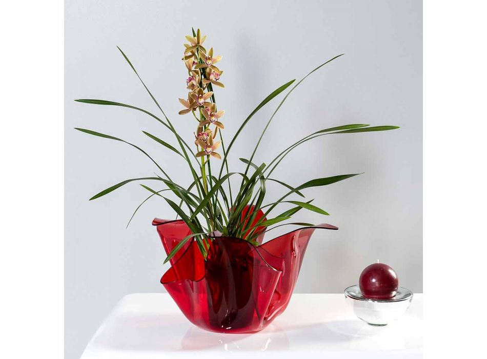 Vase interne / externe polyvalent Pina rosso, un design moderne made in Italy Viadurini