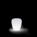 Vase d'extérieur lumineux au design moderne en polyéthylène, 2 pièces - Skin par Myyour
