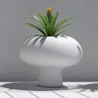 Vase Lumineux Extérieur en Polyéthylène avec Lumière LED Fabriqué en Italie - Boba Viadurini