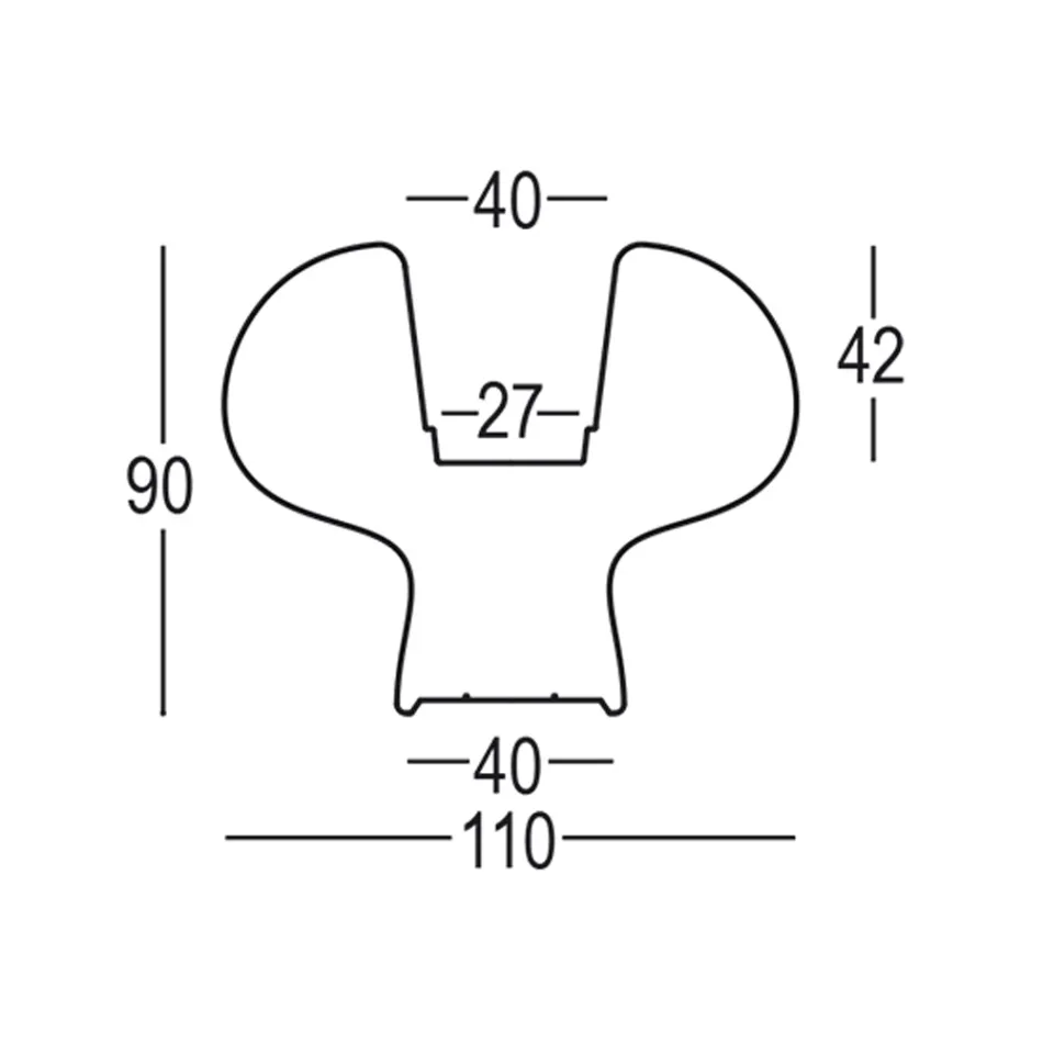 Vase Lumineux Extérieur en Polyéthylène avec Lumière LED Fabriqué en Italie - Boba Viadurini
