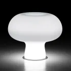 Vase Lumineux Extérieur en Polyéthylène avec Lumière LED Fabriqué en Italie - Boba Viadurini