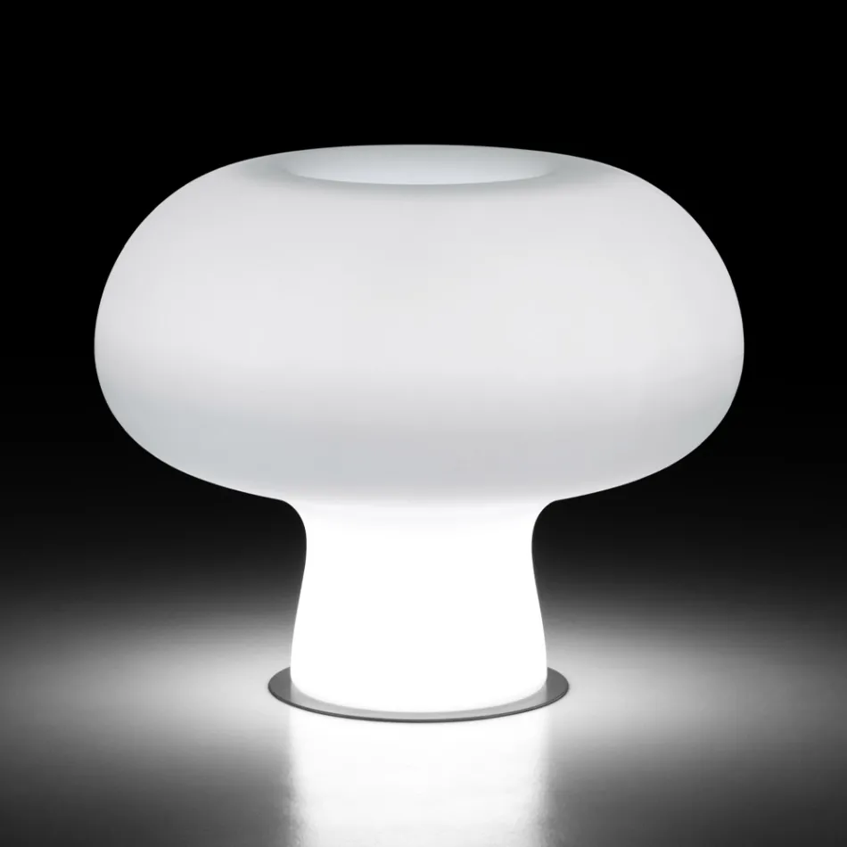 Vase Lumineux Extérieur en Polyéthylène avec Lumière LED Fabriqué en Italie - Boba Viadurini