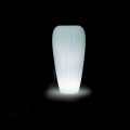 Vase d'extérieur lumineux en polyéthylène au design moderne - Skin par Myyour