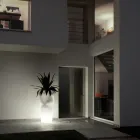 Vase d'extérieur lumineux en polyéthylène opaque fabriqué en Italie - Fier Viadurini