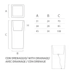 Grand vase d'intérieur en polyéthylène blanc fabriqué en Italie - Devid Viadurini