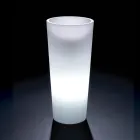 Grand vase lumineux d'intérieur en polyéthylène nacré, fabriqué en Italie - Devid Viadurini
