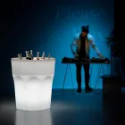 Vase lumineux décoratif en polyéthylène avec lumière LED fabriqué en Italie - Pucca Viadurini