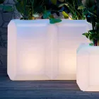Vase lumineux en plastique pour extérieur ou intérieur, 3 dimensions - Gem by Myyour Viadurini