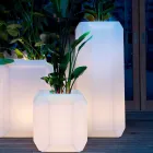 Vase lumineux en plastique pour extérieur ou intérieur, 3 dimensions - Gem by Myyour Viadurini