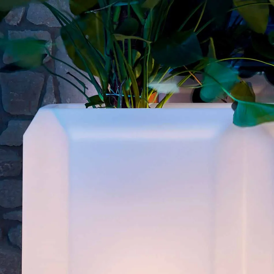 Vase lumineux en plastique pour extérieur ou intérieur, 3 dimensions - Gem by Myyour Viadurini