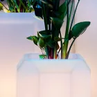 Vase lumineux en plastique pour extérieur ou intérieur, 3 dimensions - Gem by Myyour Viadurini