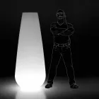 Vase lumineux pour design extérieur en polyéthylène fabriqué en Italie - Menea Viadurini