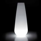 Vase lumineux pour design extérieur en polyéthylène fabriqué en Italie - Menea Viadurini
