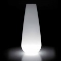 Vase lumineux pour design extérieur en polyéthylène fabriqué en Italie - Menea