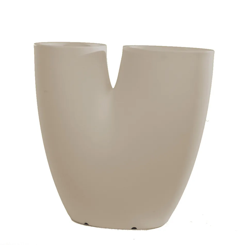 Vase de jardin coloré moderne en polyéthylène fabriqué en Italie - Flowes Viadurini