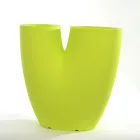 Vase de jardin coloré moderne en polyéthylène fabriqué en Italie - Flowes Viadurini