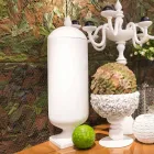 Vase Moderne Fait Main En Céramique Blanche Made in Italy - Chantal Viadurini