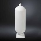 Vase Moderne Fait Main En Céramique Blanche Made in Italy - Chantal Viadurini