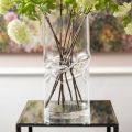 Vase en cristal acrylique torsadé moderne diverses finitions - cigarette