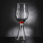 Vase Moderne en Verre de Murano Soufflé Transparent Fabriqué en Italie - Copernicus Viadurini