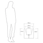 Pot ou Séparateur Coloré pour Extérieur 3 Dimensions Made in Italy - Plantes Viadurini