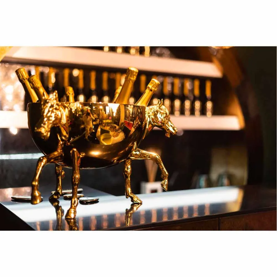 Vase ornemental d'intérieur en céramique blanche ou or 24 carats fabriqué en Italie - Jacky Viadurini