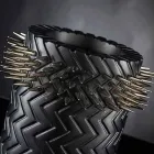 Vase ornemental en céramique noir mat fait à la main - Jungle Viadurini