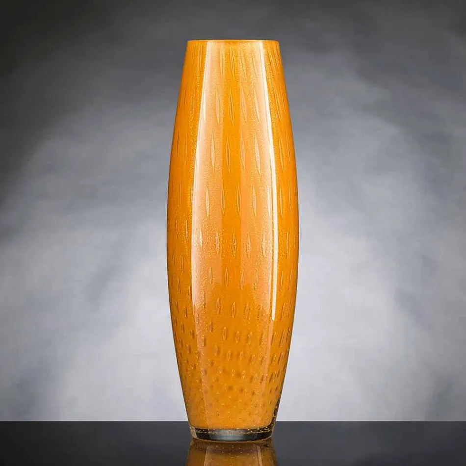 Vase ornemental en verre de Murano soufflé coloré fabriqué en Italie - Asper Viadurini