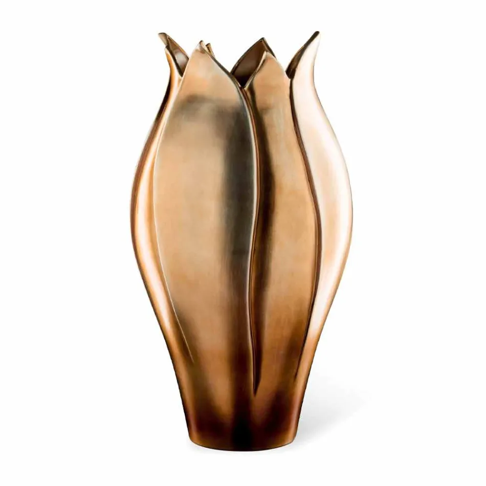 Vase Ornemental Moderne en Céramique Colorée Fabriqué à la Main en Italie - Onyx Viadurini