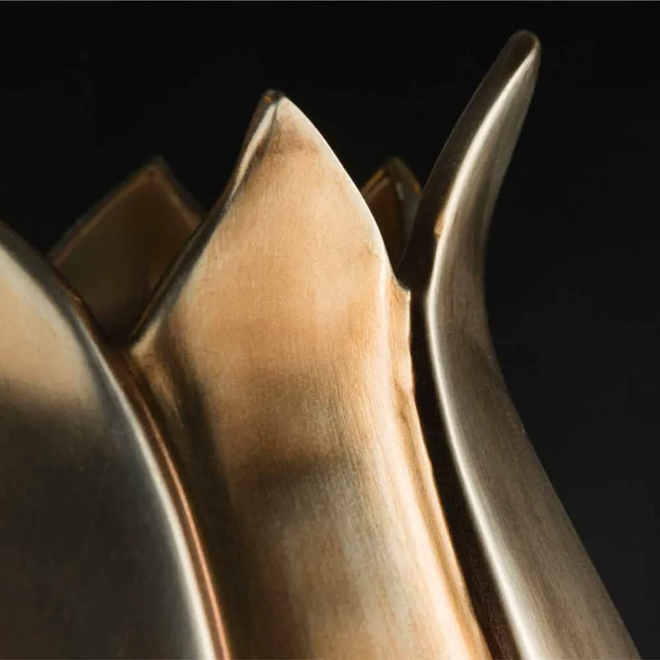 Vase Ornemental Moderne en Céramique Colorée Fabriqué à la Main en Italie - Onyx Viadurini