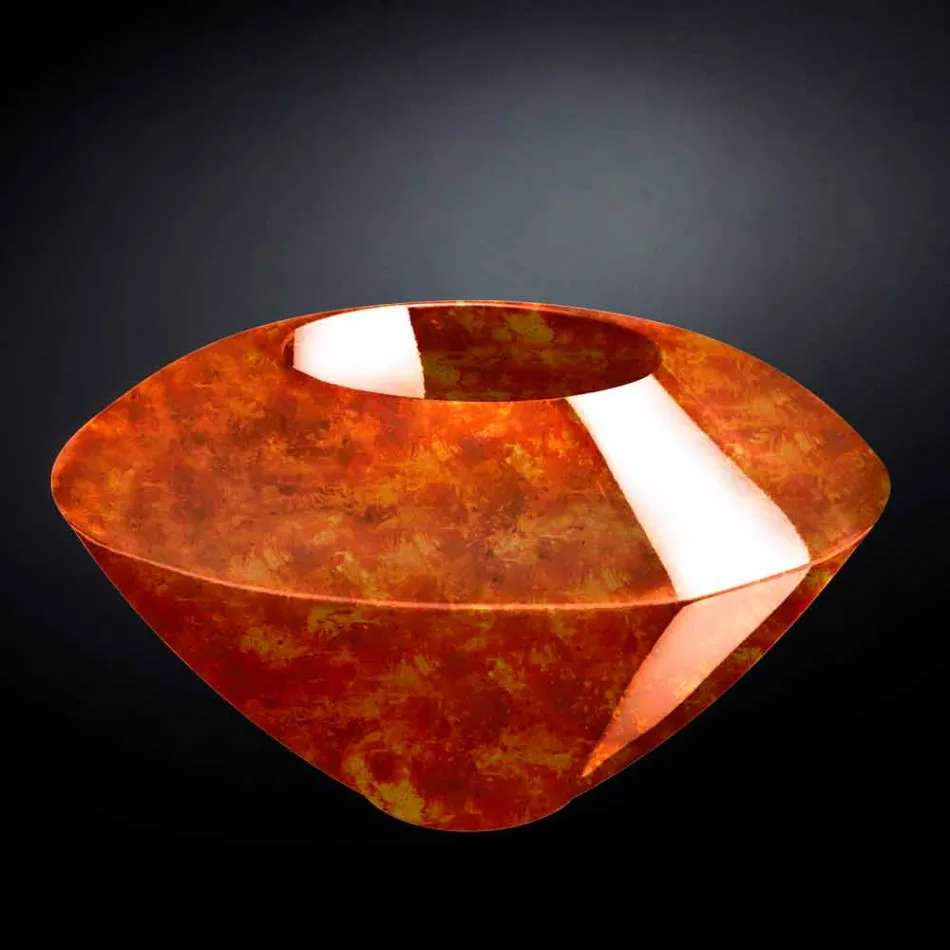 Vase Ornemental Moderne en Polyéthylène Coloré Fabriqué en Italie - Bois Viadurini