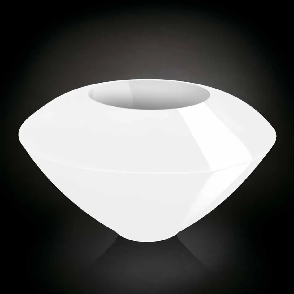 Vase Ornemental Moderne en Polyéthylène Coloré Fabriqué en Italie - Bois Viadurini